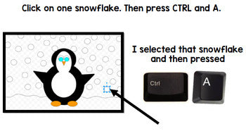 Google Drawing - Winter Penguin - Google Drive - Google Classroom - Technology