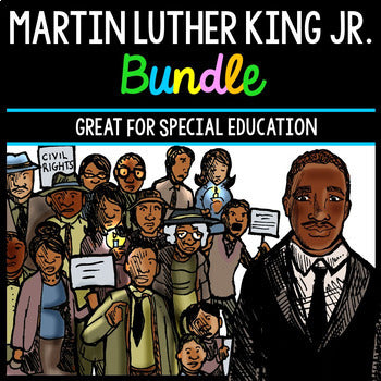 Martin Luther King - Black History Month - Special Education - Bundle