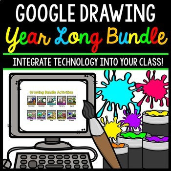 Google Drawing - Google Classroom - Year Long Bundle - Special Education