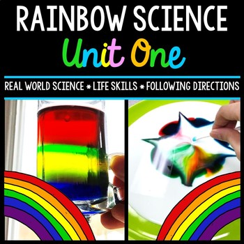 Rainbow Science Experiment - Special Education - Step by Step - Procedural Write