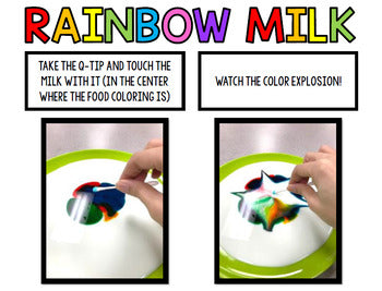 Rainbow Science Experiment - Special Education - Step by Step - Procedural Write