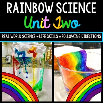 Rainbow Science Experiment - Special Education - Life Skills - Procedural Write