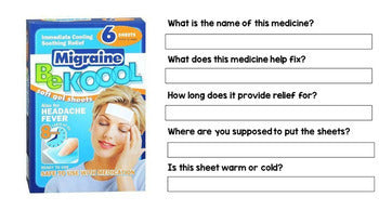 Google Drive - Medicine Label - Special Education - Life Skills - ELA - Unit 4