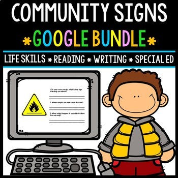 Google Drive - Life Skills - Community Safety Signs - Special Education - Bundle