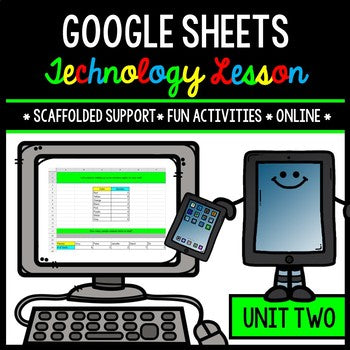 Google Sheets - Technology - Special Education - Practice Activities - Unit Two