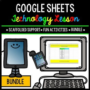 Google Sheets - Technology - Special Education - Practice Activities - BUNDLE