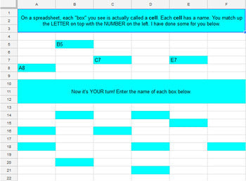 Google Sheets - Technology - Special Education - Practice Activities - BUNDLE