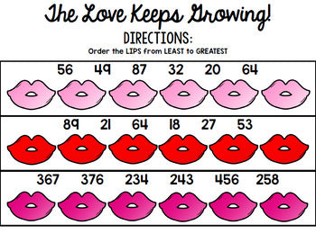 Valentine's Day Math - Special Education - Life Skills - Print & Go Worksheets