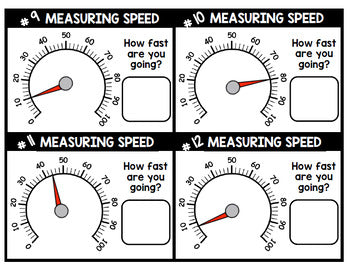 Life Skills - Reading Car Gauges - Task Cards - Driving - Speedometer - Gas