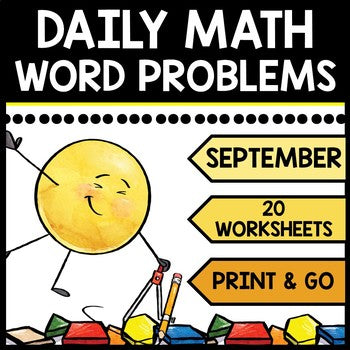 Special Education - Warm Ups - Word Problems - Daily Math - September