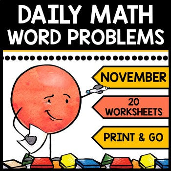 Special Education - Warm Ups - Thanksgiving - Word Problems - Daily Math - Fall