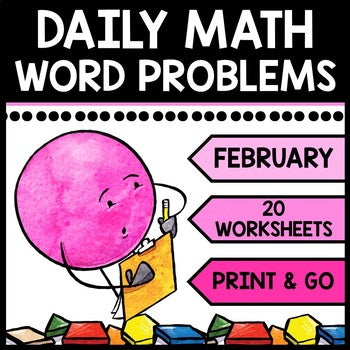 Special Education - Warm Ups - Valentine's Day - Word Problems - Daily Math