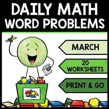 Special Education - Warm Ups - St. Patrick's Day - Word Problems - Daily Math