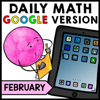 Special Education - Warm Ups - Valentine's Day - GOOGLE - Word Problems - Math