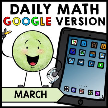 Special Education - Warm Ups - St. Patrick's Day - GOOGLE - Word Problems - Math