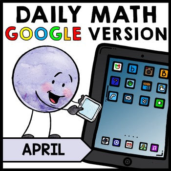 Special Education - Warm Ups - Easter - GOOGLE - Word Problems - Math - April