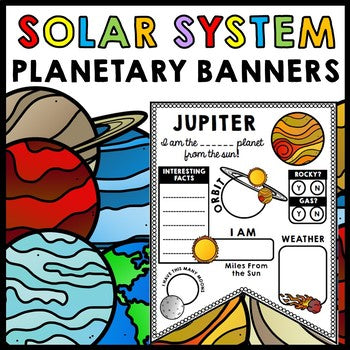 Planet Research Banners - Solar System - Science - Special Education