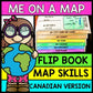 Life Skills - Me on a Map - INTERACTIVE FLIP BOOK - Canadian Version - Reading