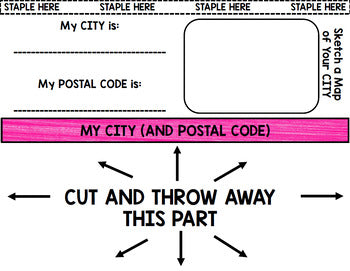 Life Skills - Me on a Map - INTERACTIVE FLIP BOOK - Canadian Version - Reading