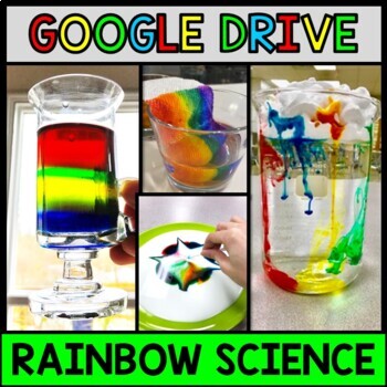 Rainbow Science Experiment - Special Education - Procedural Write GOOGLE BUNDLE