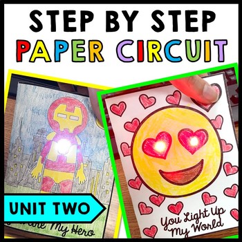 STEM - Paper Circuit Cards - Templates - Makerspace - Step by Step | Unit Two