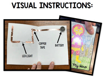 STEM - Paper Circuit Cards - Templates - Makerspace - Step by Step | Unit Two