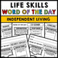 Life Skills - Independent Living - Apartments - Vocabulary - Word of the Day