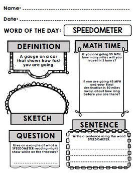 Life Skills - Cars - Transportation - Driving - Vocabulary - Word of the Day