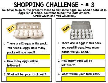 Grocery Shopping - Life Skills - Budget - Shopping Challenge - Money - GOOGLE