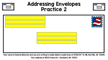 Life Skills - Reading - Writing - Addressing Envelopes - Post Office - GOOGLE