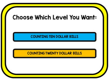 Life Skills - BOOM CARDS - Money Counting $10 and $20 Bills - Special Education