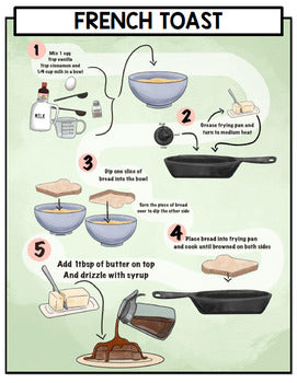 Life Skills Visual Recipes - Reading - Special Education Cooking - Autism Unit 2