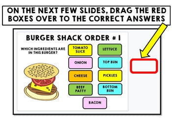 Job Skills - Life Skills - Complete the Order - GOOGLE - Burger Orders