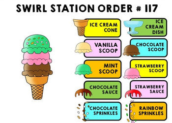 Job Skills - Life Skills - Complete the Order - GOOGLE - Ice Cream Order