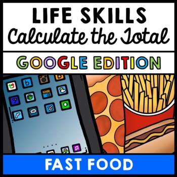 Life Skills - Calculate the Total Cost - GOOGLE - Math - Money - Menu - Unit 3