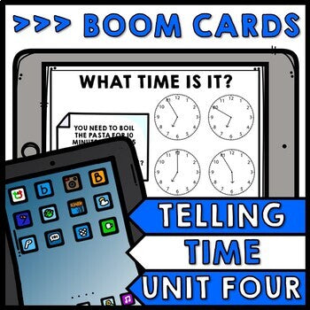 Life Skills - BOOM CARDS - Time - Elapsed Time - Special Education - Unit Four