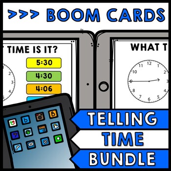 Life Skills - BOOM CARDS - Time - Special Education - Telling Time - BUNDLE