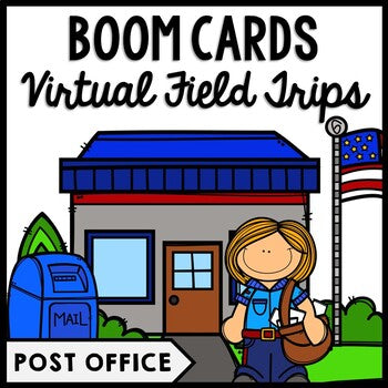 Life Skills Virtual Field Trips - Post Office - BOOM CARDS - CBI - Transition