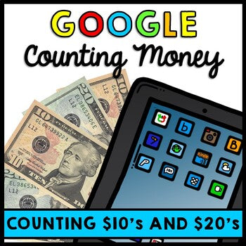 Life Skills Money - Counting $10 and $20 Bills - GOOGLE - Special Education Math