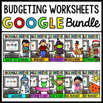 Budget - Special Education - Shopping - Life Skills - GOOGLE - YEAR LONG BUNDLE