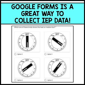 IEP Goals - DIGITAL Data Collection - Google Forms - Distance Learning - Unit 2