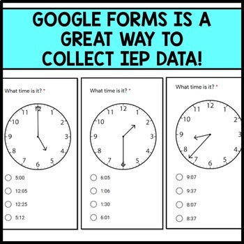 IEP Goals - DIGITAL Data Collection - Google Forms - Distance Learning - BUNDLE