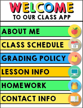 Digital Class App - Google Slides - Parent Communication - Distance Learning