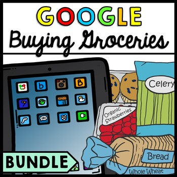 Life Skills - Grocery Shopping - Special Education Reading - GOOGLE - Bundle