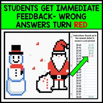 Life Skills - Money Dollar Up - Mystery Pixel Art - Google Sheets - Christmas