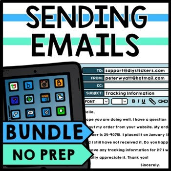 Life Skills - How to Send an Email - Reading - Writing - Email Etiquette BUNDLE