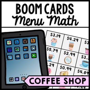 Life Skills - Menu Math - Money - Budget - Dollar Up - BOOM CARDS - Unit 4