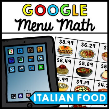 Life Skills - Menu Math - Money - Budget - Dollar Up - GOOGLE - Unit 5