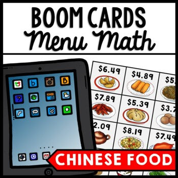 Life Skills - Menu Math - Money - Budget - Dollar Up - BOOM CARDS - Unit 6