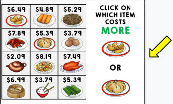 Life Skills - Menu Math - Money - Budget - Dollar Up - GOOGLE - Unit 6